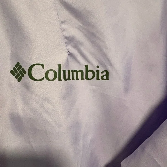 Columbia Lavender and Olive Windbreaker size s. drawstring lightweight outdoor - Picture 4 of 8